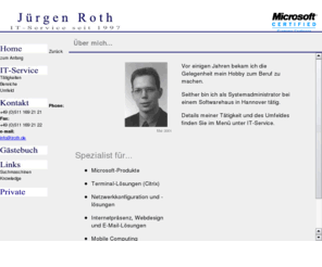 jroth.de: IT-Service Jürgen Roth
IT-Service seit 1997 Imagepraesenz