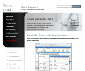 logiciel-de-crm.com: Ronin CRM - Logiciel de gestion de contacts contact grc relation client contact prospection prospect tpe logiciel organisation force vente commercial
Ronin CRM logiciel de gestion de contacts contact grc relation client contact prospection prospect tpe logiciel organisation force vente commercial