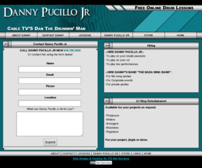 a1stopentertainment.com: Danny Pucillo Jr:: Free Online Drum Lessons
