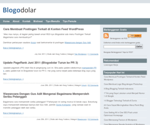 blogodolar.com: Tips Ngeblog untuk Membantu Anda Menghasilkan Dolar Lewat Blog| Blogodolar.com
Blog tentang tips-tips ngeblog,strategi ngeblog, tips menulis, mindset ngeblog,tips wordpress,tips trafik,tips SEO, dan tips mendapat dolar lewat blog