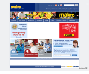 makro.pl: Hurtownia MAKRO: artykuły spożywcze, przemysłowe, ryby => makro.pl
Hurtownia MAKRO cash and carry poleca: artykuły spożywcze, artykuły przemysłowe, meble sklepowe, kawę, nabiał, ryby, kosmetyki, chemię, owoce, warzywa, prezenty firmowe, kosze upominkowe.