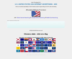 unitedstatesusa.net: United States USA Internet Advertising | 50 States of America Online ADS
We are a business specialising in online advertising in North America. Advertise your business in fifty united states of America online - AD