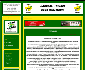 comite-gard-handball.org: Comité de Handball du Gard - CHBG
Informations sur le handball du gard, actualité des clubs, resultat et classement des championnats departementaux, designation d'arbitrage 