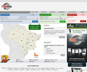 fretebras.com: Fretes - Transportadoras - FreteBras - Seu frete de ida e volta [Portal Catalão]
Fretebras seu frete de ida e volta, uma empresa especializada em disponibilizar fretes para transportadoras - São mais de 1000 fretes cadastrados - todos os dias seu frete de ida e volta!!!