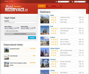 hotel-rezervace.cz: Hotel Rezervace - přehled hotelů a ubytování v ČR
Široká nabídka hotelů v Česku. Bez poplatků a za lepší ceny než přímo na recepci.Vybírání hotelů dle zájmů a vzdáleností.