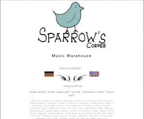 sparrows-corner.com: Sparrow's Corner - Music Warehouse
