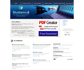 studiamo.it: Home page di Studiamo.it
Studiamo.it - Il portale che puoi costruire tu, con articoli, dispense il blog ed altro.