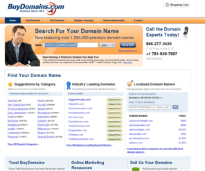 bydomains.com: Buy Premium Domain Names, Available Internet & Web Domain Names For Sale
Buy premium domain names, register a domain name or find available web domains for sale at Buydomains.com, your source for premium domain names and hosting.