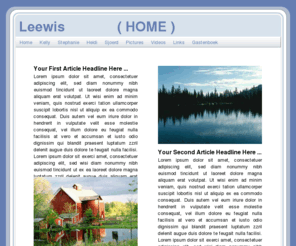 leewis.com: Leewis.com  |  Home
Welcome op de website van de familie Leewis