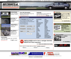 austroauto.at: AustroAuto.at - Gebrauchtwagen aus Österreich
Österreichische Gebrauchtwagen - gratis inserieren, kostenlos suchen. Austroauto.at - Die Gebrauchtwagenbörse für Österreich