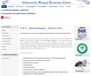 gwz-erfurt.de: G-W-Z - Gebrauchtwagen - Zentrum Erfurt
G-W-Z Erfurt - Gebrauchtwagen - Zentrum Erfurt