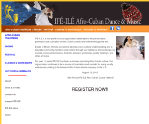 ife-ile.org: IFE-ILE Afro-Cuban Dance & Music
