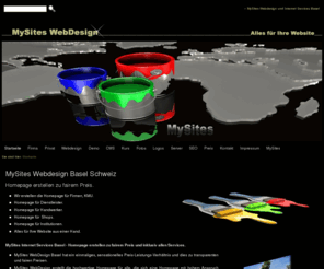 mysites-webdesign.ch: MySites Webdesign Basel Schweiz - Homepage erstellen zu fairem Preis.
Website von MySites Webdesign in Basel Schweiz. Webdesigner erstellen Ihre Homepage - Design und Erstellung von Webseiten zu fairem Preis.