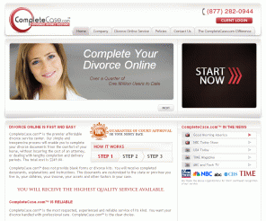 completecase.com: Divorce Online Is Fast And Easy | CompleteCase.com
 The leader in online divorce form preparation.  Providing easy, private and fast online divorce without lawyer fees.  100% guaranteed of court approval.
