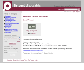discountdisposables.com: Discount Disposables
A website that sells discount disposable electrodes