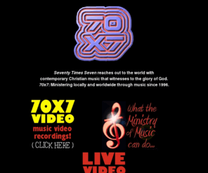 70x7.com: Contemporary Christian Music by Seventy Times Seven
Official web site of Seventy Times Seven (70x7), a band that reaches out to the world with contemporary Christian music that witnesses to the glory of God!