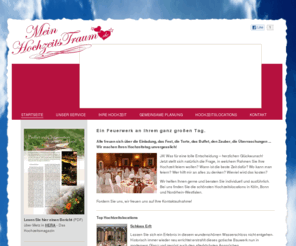 germandreamwedding.com: Mein Hochzeitstraum | Hochzeitsportal für Köln, Bonn, Düsseldorf, NRW
Wir sind Ihr Wedding Planner! Alles aus einer Hand: Hochzeitslocation, Hochzeitsbuffet- oder menu, Getränkepauschale, edle Hochzeitsdekoration, Personal, Unterhaltung, Kutsche oder Limousine, uvm...