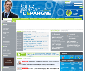 guidepargne.biz: Epargne, placement assurance-vie, livret A  Z, bourse : guide de l'pargne
Epargne, Livret A  Z et placement financier : Le guide indpendant de l'pargne vous permet de retrouver les offres de placements financiers : assurance-vie, livret pargne, bourse, compte rmunr, PERP. Tous les dtails pour gagner plus d'intrts avec votre argent !