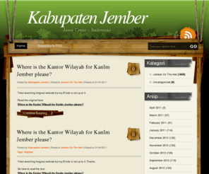 jemberkab.org: Kabupaten Jember
Situs Resmi Non Pemerintah Kabupaten Jember