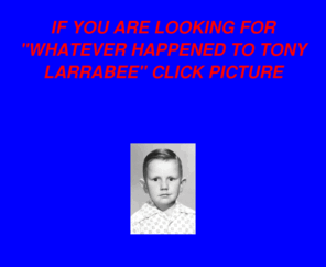 larrabee.org: Whatever happened to Tony Larrabee
The on going saga of a successful businessman struck down to only discover, he aint never had it so good! 