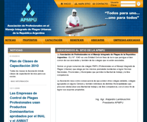 plagados.com.ar: APMPU - Asociacion de Profesionales en el Manejo Integrado de Plagas Urbanas - Argentina
La Asociación de empresas de control de plagas urbanas en Argentina