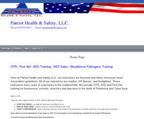 patriothealthandsafety.com: Home Page
Home Page