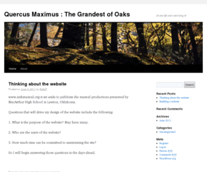 quercusmaximus.com: Quercus Maximus : The Grandest of Oaks | It's my life and I am living it!
