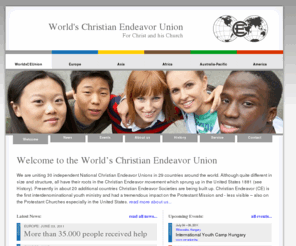 worldsceunion.org: World's Christian Endeavor Union
