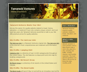 tamarackventures.net: Naturalist | CSS Web Design Template
Short description of your site here.