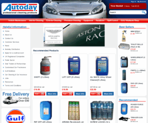 autoday.co.uk: Car Cleaning Products | Car Care Products | Car Valet Suppliers
Car cleaning products and car care products including waxes, car polish, pressure washers including specialist valet equipment available to buy online from Autoday.