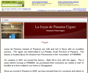 lajoyasdepanama.com: Joyas de Panama Cigars
Joyas de Panama Cigars