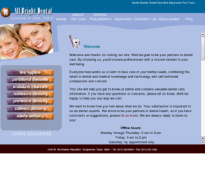 allbrightdental.com: All Bright Dental
grapevine dentist specializing in cosmetic dentistry, laser teeth whitening, invisalign clear braces. Family dentist in grapevine, southlake texas dentists for a bright smile