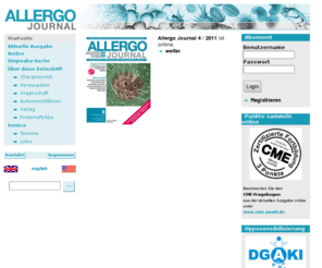 allergo-journal.de: Allergo Journal - Startseite
Allergo Journal - Das Sprachrohr der Allergologen