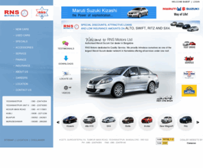 rnsmaruti.com: Maruti Suzuki Cars Bangalore - New Maruti Car Dealers, Price at RNS Motors Ltd.
Maruti Suzuki Cars Bangalore - RNS Maruti Dealers carries huge new Maruti car inventory in Bangalore. Buy New Maruti cars with affordable price at Maruti Suzuki showroom Bangalore RNS Motors Ltd..