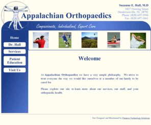 apportho.com: Appalachian Orthopaedics - Compassionate, Individualized, Expert Care
Appalachian Orthopaedics: Compassionate, Individualized Expert Care - (828) 697-1944.