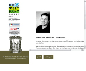 fassadenanstrich.info: Maler München- Malerbetrieb Schume- Ihre
Malerfirma in München- Meisterbetrieb- Innungsfachbetrieb
Malerbetrieb Schume München, Malereibetrieb, Maler. Feinste Malerarbeiten vom Profi ! Sauber, Preiswert, Zuverlässig