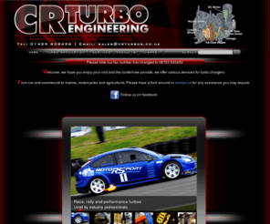 crturbos.co.uk: Welcome to CRTurbos
CRTurbos: Guaranteed Replacement Turbo Within 24 Hours || Tel: 01425 638426 || Email: sales@crturbos.co.uk