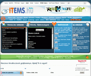 items.hu: Hasznos hivatkozások gyűjteménye. Ajánlj Te is egyet!
Hasznos kategóriákba sorolt hivatkozások gyűjteménye. Ajánlj Te is egy vagy több oldalt!
