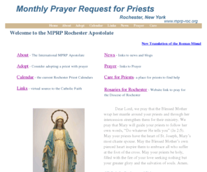 mprp-roc.org: Monthly Prayer Request for Priests
Prayer Request for Priests  Calendar for the Rochester Diocese