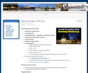 revuehommagehoteldieu.com: Revue-Hommage à l'Hôtel Dieu
Site des anciens internes des hôpitaux de Lyon.