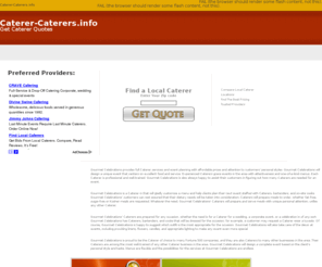 caterer-caterers.info: Caterer - Caterers
Caterer - If you need a Caterer we have the best rates on Caterers.
