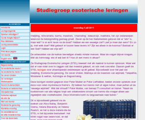 esotericism.com: Studiegroep esoterische leringen Den Haag
Esoterische studiegroep die lezingen geeft over reincarnatie, inwijding, telepathie, witte broederschap, wonderen etc. gebaseerd op de boeken van Blavatsky, Bailey en Benjanmin Creme