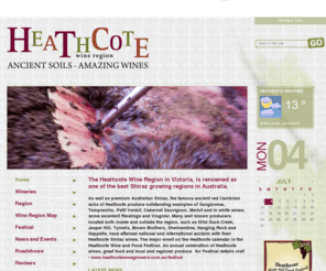 heathcotewinegrowers.com.au: Heathcote Shiraz Wineries | Heathcote Winegrowers Association | Sangiovese, Tempranillo, Petit Verdot & Shiraz
The Heathcote Wine Region in Victoria, is renowned as one of the best Shiraz growing regions in Australia.