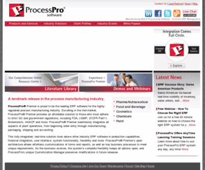 processpromfg.com: Process Manufacturing Software - ERP Batch Processing Management
Process manufacturing software, ERP management solutions for process manufacturing industry businesses - enterprise resource planning, supply chain management to CRM, and inventory management.
