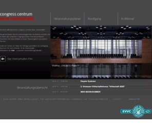 weimarhalle.de: congress centrum neue weimarhalle: Startseite
Informiert mittels Texten, Fotos und Skizzen über Lage, Kapazität und Technik des modernen Tagungszentrums. Gibt Anreise- und Hotelempfehlungen. Mit Fotogalerie, dazu virtuelle Rundgänge.