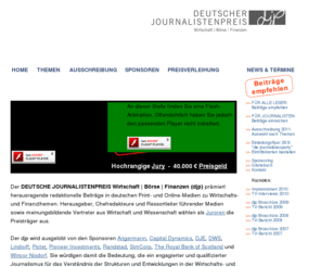 wirtschaftskarikaturen.net: DEUTSCHER JOURNALISTENPREIS - Börse | Finanzen | Wirtschaft
Der fhrende Preis fr Wirtschafts- und Finanzjournalisten in Deutschland
