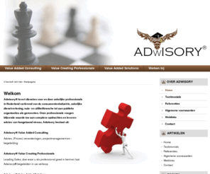 adwisory.com: Welkom
Adwisory, Advise given wisely