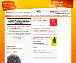 avant-mardi.com: Avant-Mardi
Avant-Mardi. Le réseau des musiques actuelles en Midi-Pyrénées. Formation. Ressource. Prévention.