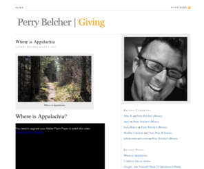 perrybelcher.org: Perry Belcher | Giving Back
This site is dedicated to the philanthropy of Perry Belcher.