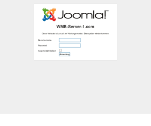 wmbserver1.com: Ein herzliches Grüß Gott!
Joomla! - dynamische Portal-Engine und Content-Management-System